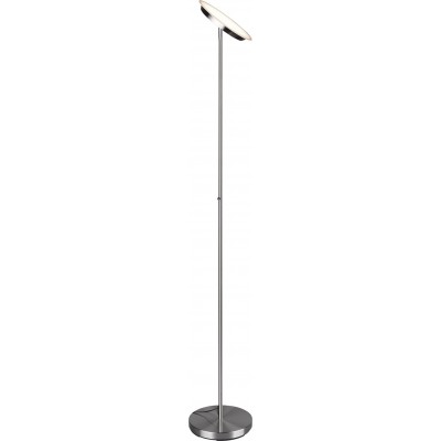Floor lamp Reality Ponda 20W 3000K Warm light. Ø 28 cm. Integrated LED. Directional light. Touch function Living room and bedroom. Modern Style. Metal casting. Matt nickel Color
