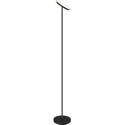 101,95 € Free Shipping | Floor lamp Reality Ponda 20W 3000K Warm light. Ø 28 cm. Integrated LED. Directional light. Touch function Living room and bedroom. Modern Style. Metal casting. Black Color