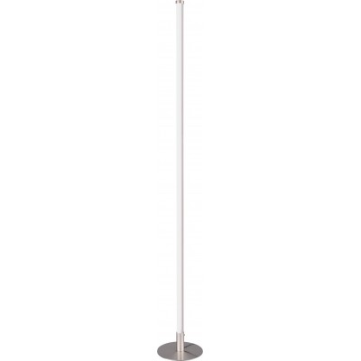 Floor lamp Reality Smaragd 12W Ø 16 cm. Dimmable multicolor RGBW LED. WiZ Compatible Living room and bedroom. Modern Style. Metal casting. Matt nickel Color