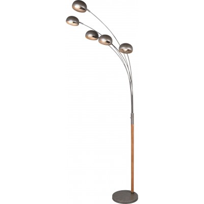 226,95 € Free Shipping | Floor lamp Reality Dito 210×30 cm. Living room and bedroom. Modern Style. Metal casting. Old nickel Color