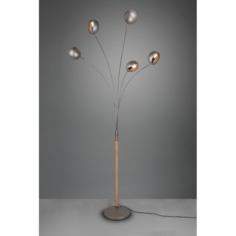 212,95 € Free Shipping | Floor lamp Reality Dito 210×30 cm. Living room and bedroom. Modern Style. Metal casting. Old nickel Color