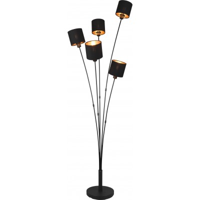 151,95 € Free Shipping | Floor lamp Reality Tommy 163×48 cm. Living room and bedroom. Modern Style. Metal casting. Black Color