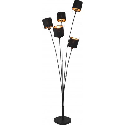 151,95 € Envio grátis | Luminária de piso Reality Tommy 163×48 cm. Sala de estar e quarto. Estilo moderno. Fundição de metais. Cor preto