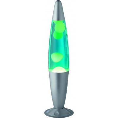 39,95 € Free Shipping | Table lamp Reality Lava 35W 2700K Very warm light. Ø 10 cm. Lava lamp Living room, bedroom and kids zone. Design Style. Metal casting. Silver Color