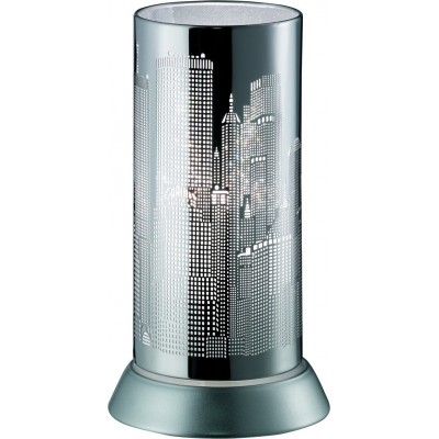 Lampe de table Reality City Ø 12 cm. Salle et chambre. Style conception. Métal. Couleur chromé