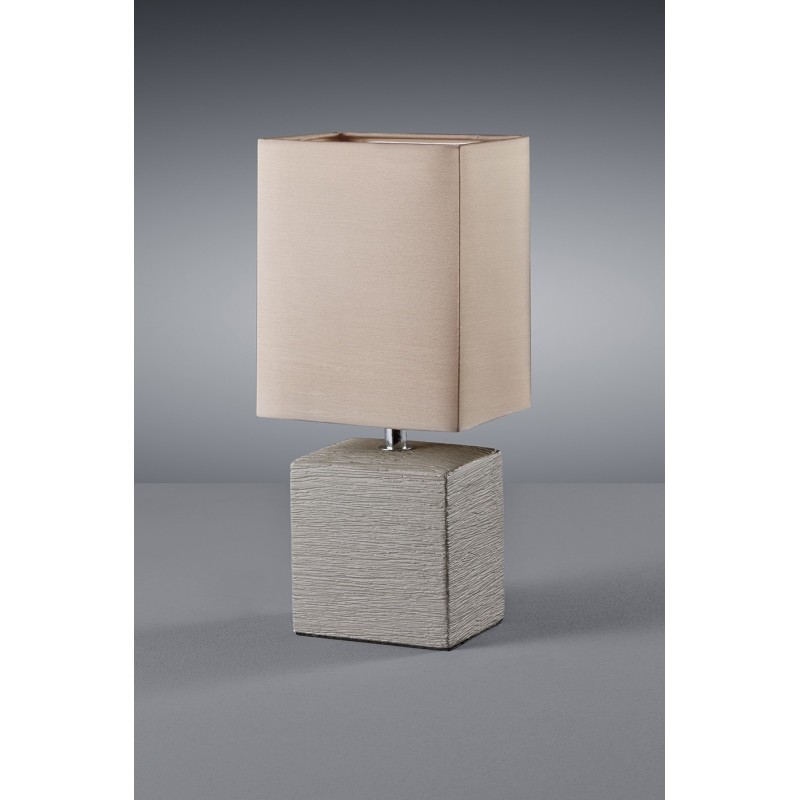 18,95 € Free Shipping | Table lamp Reality Ping 29×13 cm. Living room and bedroom. Modern Style. Ceramic. Brown Color