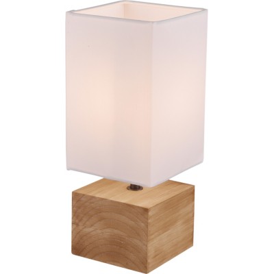 37,95 € Free Shipping | Table lamp Reality Woody 30×12 cm. Living room and bedroom. Modern Style. Wood. Brown Color