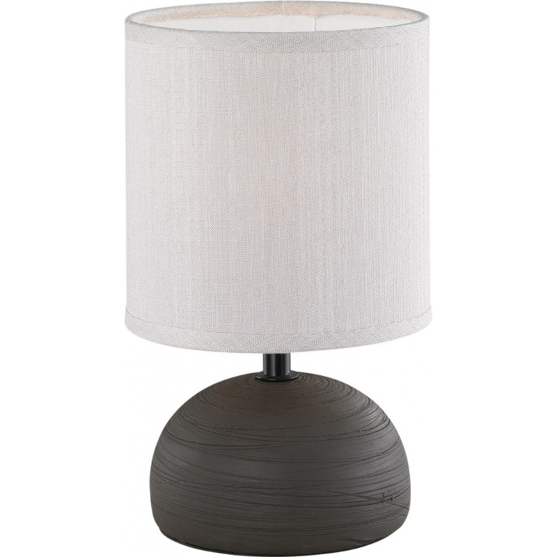 15,95 € Free Shipping | Table lamp Reality Luci Ø 14 cm. Living room and bedroom. Modern Style. Ceramic. Brown Color