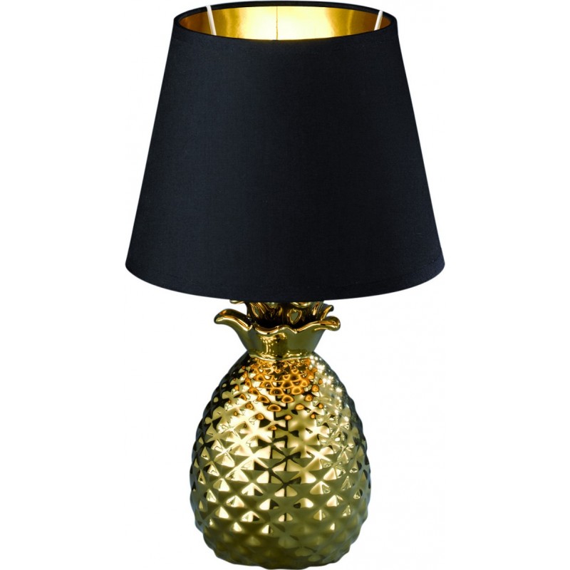33,95 € 免费送货 | 台灯 Reality Pineapple Ø 20 cm. 客厅 和 卧室. 现代的 风格. 陶瓷制品. 金的 颜色