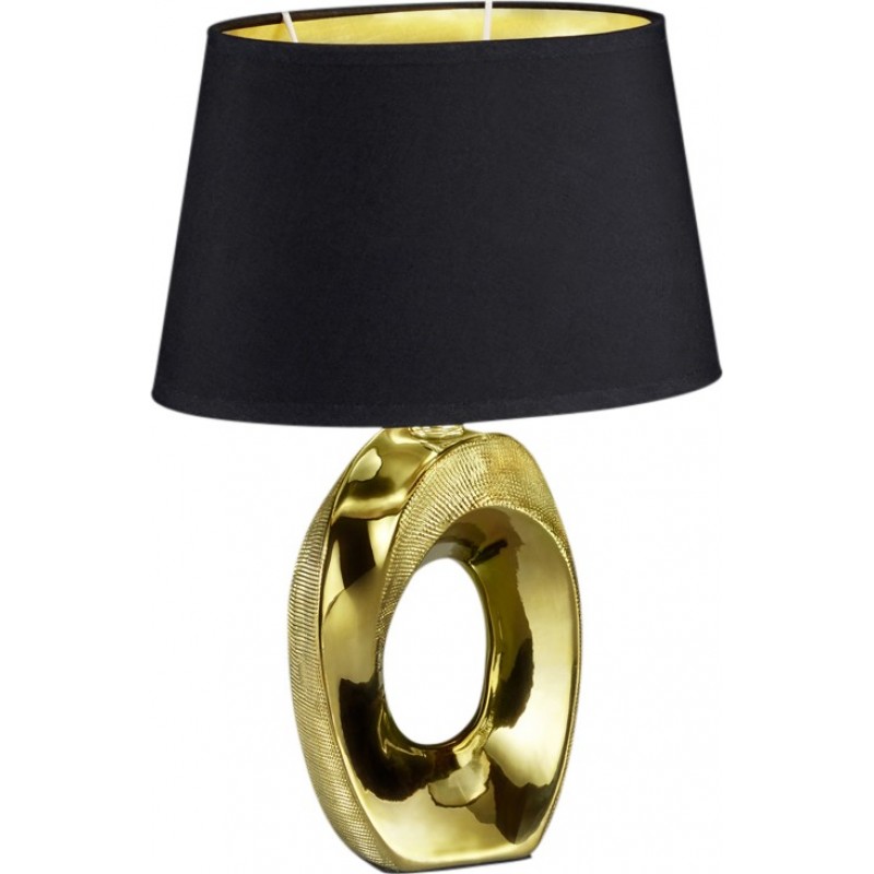 26,95 € Free Shipping | Table lamp Reality Taba 33×23 cm. Living room and bedroom. Modern Style. Ceramic. Golden Color