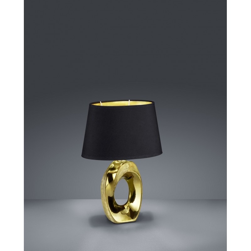 26,95 € Free Shipping | Table lamp Reality Taba 33×23 cm. Living room and bedroom. Modern Style. Ceramic. Golden Color