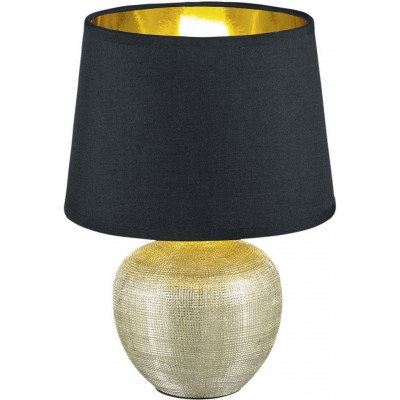 25,95 € Free Shipping | Table lamp Reality Luxor Ø 18 cm. Living room and bedroom. Modern Style. Ceramic. Golden Color