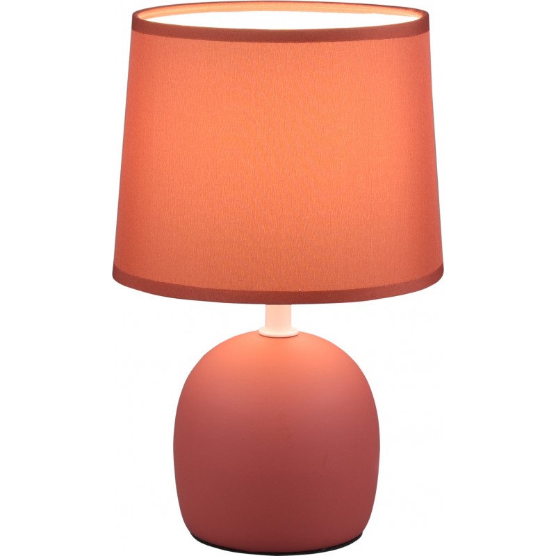 19,95 € Free Shipping | Table lamp Reality Malu Ø 16 cm. Living room and bedroom. Modern Style. Ceramic. Orange Color