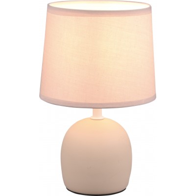 Lámpara de sobremesa Reality Malu Ø 16 cm. Salón y dormitorio. Estilo moderno. Cerámica. Color beige