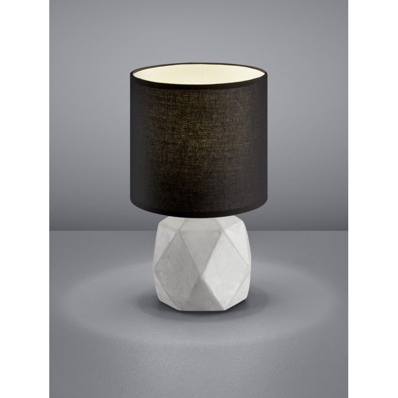 17,95 € Free Shipping | Table lamp Reality Pike Ø 16 cm. Living room and bedroom. Modern Style. Concrete. Gray Color