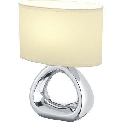 Lampada da tavolo Reality Gizeh 35×24 cm. Soggiorno e camera da letto. Stile moderno. Ceramica. Colore argento