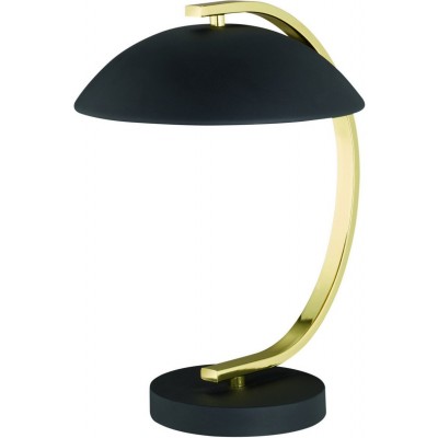 Desk lamp Reality Retro 35×29 cm. Living room and bedroom. Classic Style. Metal casting. Black Color