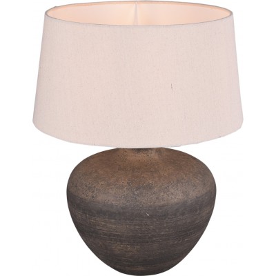 119,95 € Free Shipping | Table lamp Reality Lou Ø 38 cm. Living room and bedroom. Modern Style. Ceramic. Brown Color