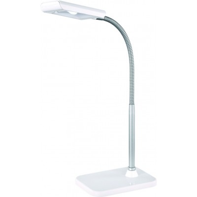 Lampada da scrivania Reality Pico 3W 3000K Luce calda. 28×14 cm. Flessibile. LED integrato Ufficio. Stile moderno. Metallo. Colore bianca
