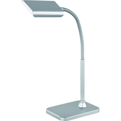 Lámpara de escritorio Reality Pico 3W 3000K Luz cálida. 28×14 cm. LED integrado. Flexible Oficina. Estilo moderno. Metal. Color gris