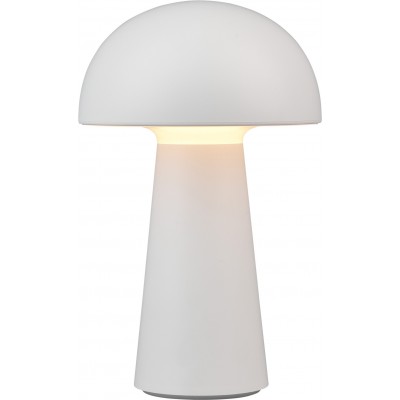 Möbel mit Beleuchtung Reality Lennon 2W LED 3000K Warmes Licht. Ø 13 cm. Tischlampe. Integrierte LED. Touch-Funktion Wohnzimmer, schlafzimmer und terrasse. Modern Stil. Plastik und Polycarbonat. Weiß Farbe
