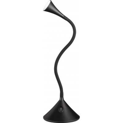27,95 € Free Shipping | Desk lamp Reality Viper 3W 3000K Warm light. 32×14 cm. Flexible. Integrated LED Living room, bedroom and kids zone. Modern Style. Plastic and Polycarbonate. Black Color