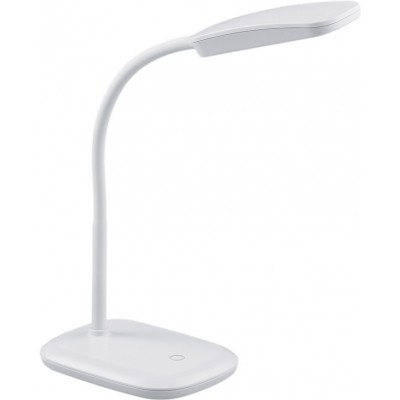 Lámpara de escritorio Reality Boa 3.5W 3000K Luz cálida. 36×11 cm. LED integrado. Flexible. Función táctil Salón y dormitorio. Estilo moderno. Plástico y Policarbonato. Color blanco