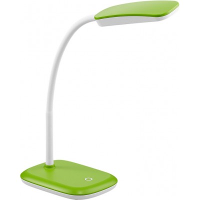 Lámpara de escritorio Reality Boa 3.5W 3000K Luz cálida. 36×11 cm. LED integrado. Flexible. Función táctil Salón, dormitorio y oficina. Estilo moderno. Plástico y Policarbonato. Color verde