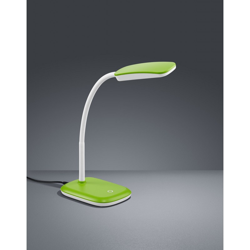 34,95 € Free Shipping | Table lamp Reality Boa 3.5W 3000K Warm light. 36×11 cm. Integrated LED. Flexible. Touch function Living room, bedroom and office. Modern Style. Plastic and polycarbonate. Green Color