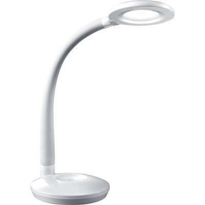47,95 € Free Shipping | Desk lamp Reality Cobra 3W 3000K Warm light. 32×13 cm. Flexible. Integrated LED Office. Modern Style. Plastic and Polycarbonate. White Color