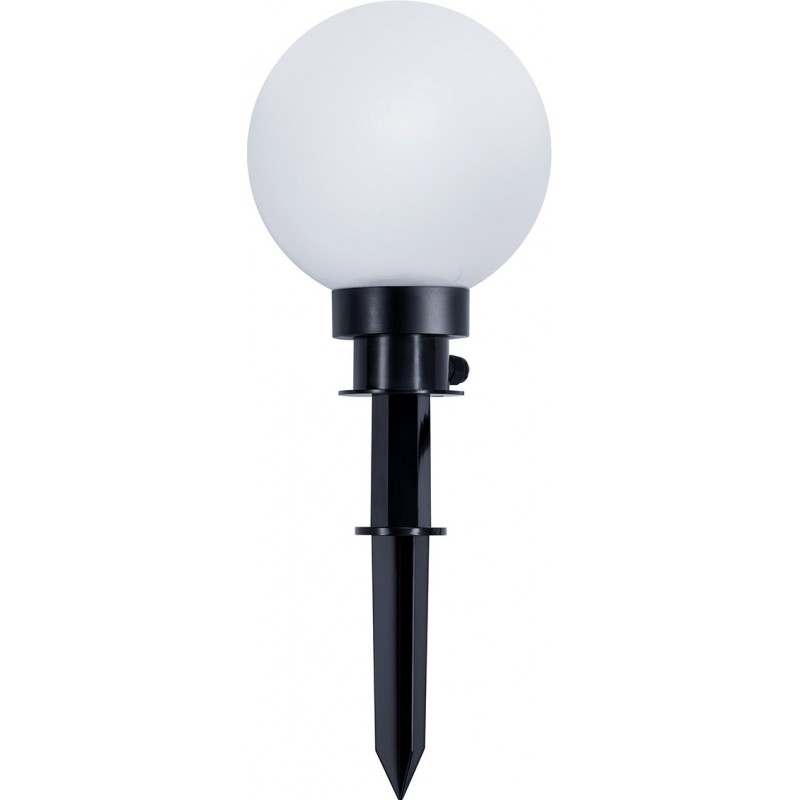 29,95 € Envío gratis | Mobiliario con iluminación Reality Bolo E27 Ø 20 cm. Esfera luminosa con pica para fijación a suelo Plástico y policarbonato. Color negro