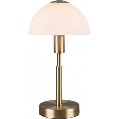 Lampe de table Reality Don Ø 17 cm. Fonction tactile Salle et chambre. Style moderne. Métal. Couleur cuivre