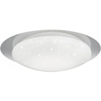 66,95 € Free Shipping | Indoor ceiling light Reality Frodo 18W Spherical Shape Ø 48 cm. Star effect. Dimmable multicolor RGBW LED. Remote control Living room and bedroom. Modern Style. Plastic and Polycarbonate. White Color