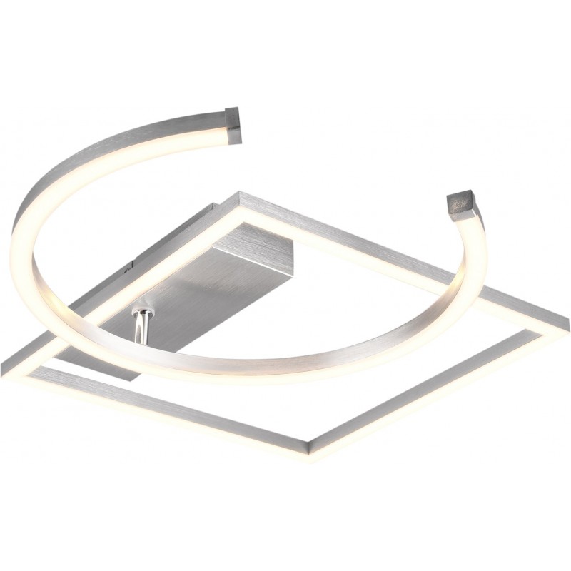 85,95 € 送料無料 | シーリングランプ Reality Pivot 23.5W 3000K 暖かい光. 55×42 cm. 統合されたLED 指向性ライト。 天井と壁への取り付け リビングルーム そして ベッドルーム. モダン スタイル. 金属. アルミニウム カラー