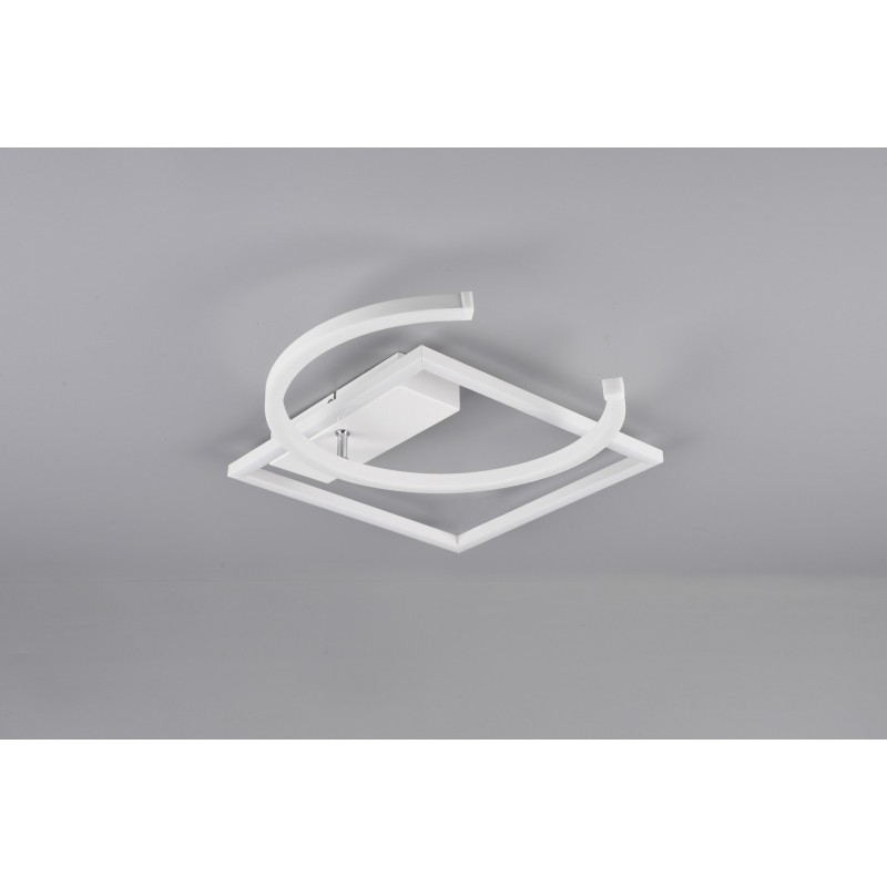 77,95 € Free Shipping | Indoor ceiling light Reality Pivot 23.5W 4000K Neutral light. 55×42 cm. Integrated LED. Directional light. Ceiling and wall mounting Living room and bedroom. Modern Style. Metal casting. White Color