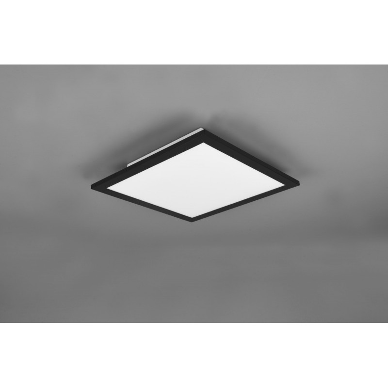 41,95 € Free Shipping | Indoor ceiling light Reality Alpha 13.5W 3000K Warm light. 30×30 cm. Integrated LED. Ceiling and wall mounting Living room and bedroom. Modern Style. Metal casting. Black Color