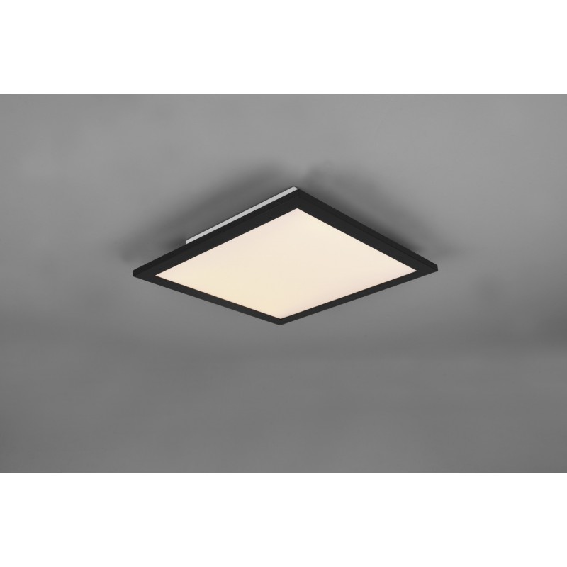 41,95 € Free Shipping | Indoor ceiling light Reality Alpha 13.5W 3000K Warm light. 30×30 cm. Integrated LED. Ceiling and wall mounting Living room and bedroom. Modern Style. Metal casting. Black Color
