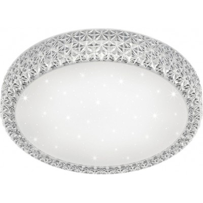 62,95 € Free Shipping | Indoor ceiling light Reality Pegasus 21W 3000K Warm light. Ø 39 cm. Star effect. Integrated LED. Ceiling and wall mounting Living room and bedroom. Modern Style. Acrylic. White Color