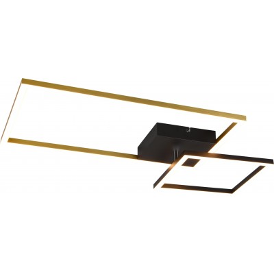 Ceiling lamp Reality Padella 25W 3000K Warm light. Rectangular Shape 63×37 cm. Dimmable LED. Directional light Living room and bedroom. Modern Style. Metal casting. Copper Color