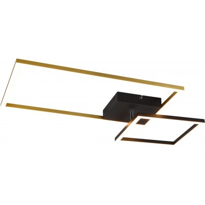 89,95 € Envio grátis | Lâmpada pendurada Reality Padella 25W 3000K Luz quente. 63×37 cm. LED reguláveis. Luz direcional Sala de estar e quarto. Estilo moderno. Fundição de metais. Cor cobre