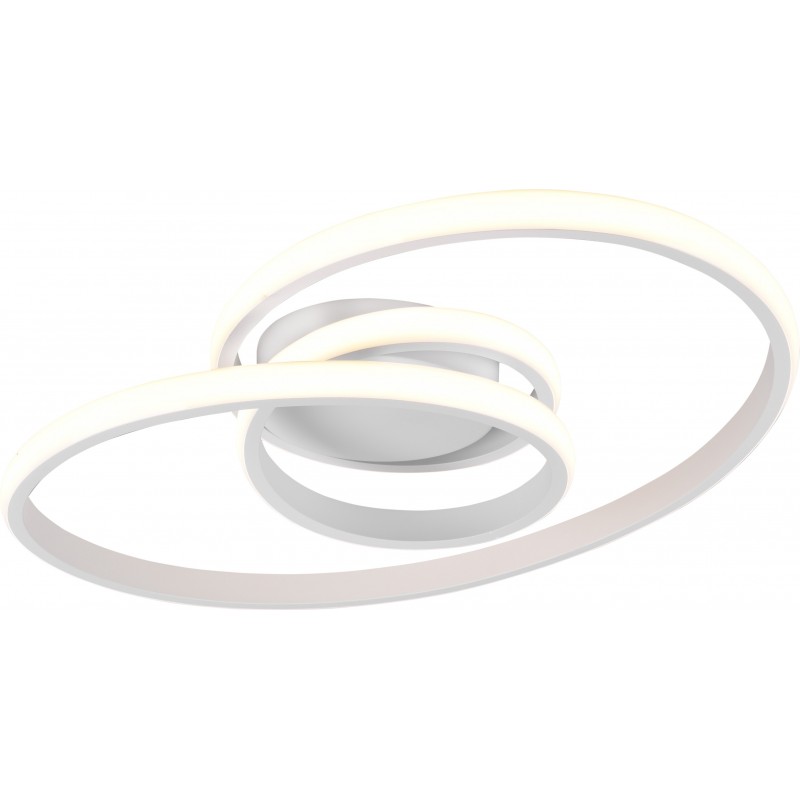 159,95 € Kostenloser Versand | Deckenlampe Reality Sansa 18.5W 4000K Neutrales Licht. 53×43 cm. Integrierte LED Wohnzimmer und schlafzimmer. Modern Stil. Metall. Weiß Farbe