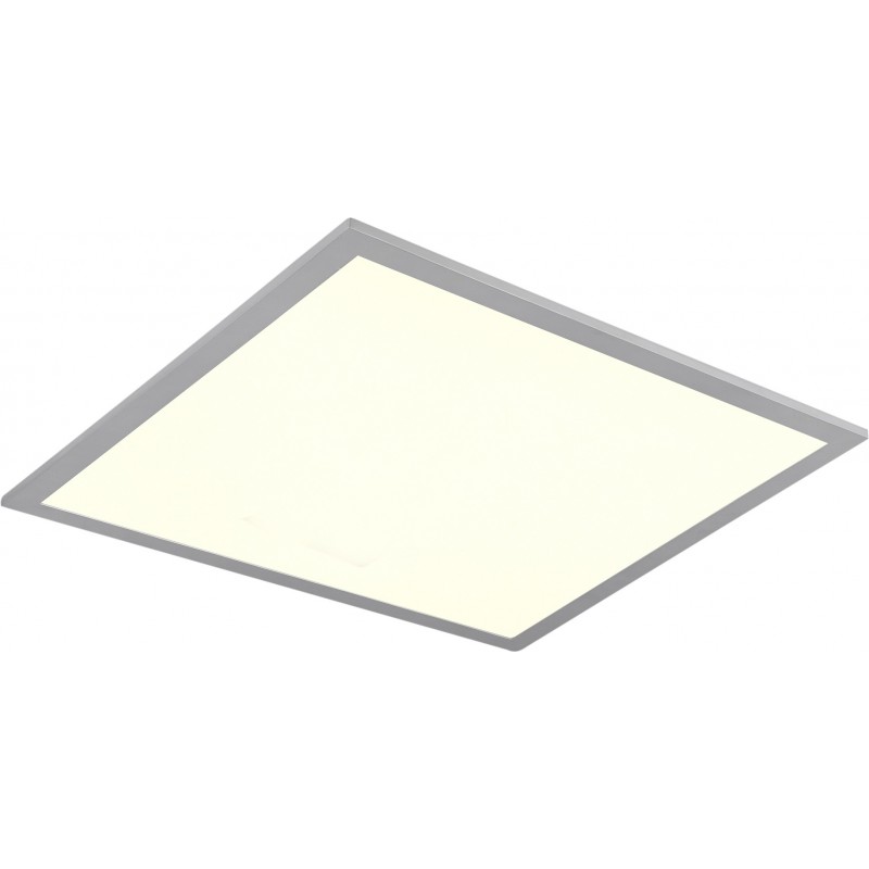 77,95 € Free Shipping | Indoor ceiling light Reality Alima 22W Square Shape 50×50 cm. Dimmable multicolor RGBW LED. WiZ Compatible Living room and bedroom. Modern Style. Plastic and Polycarbonate. Gray Color