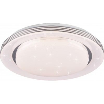 室内顶灯 Reality Atria 22.5W 圆形的 形状 Ø 58 cm. 明星效应。 可调光多色 RGBW LED。 遥控 客厅 和 卧室. 现代的 风格. 塑料 和 聚碳酸酯. 白色的 颜色