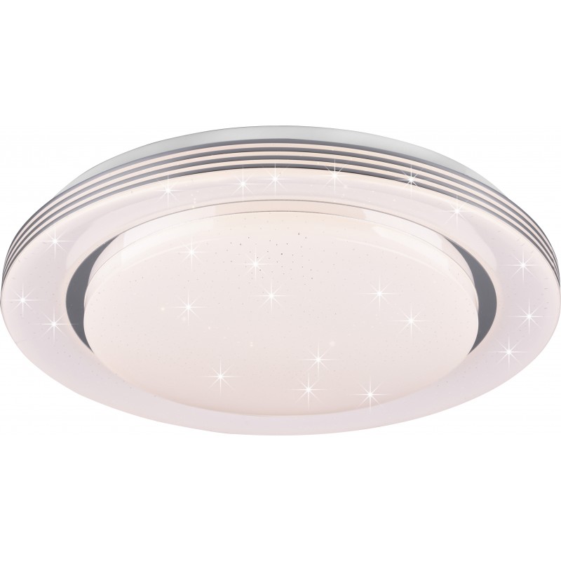 147,95 € Envio grátis | Lâmpada pendurada Reality Atria 22.5W Ø 58 cm. Efeito estrela. LED RGBW multicolorido regulável. Controle remoto Sala de estar e quarto. Estilo moderno. Plástico e policarbonato. Cor branco