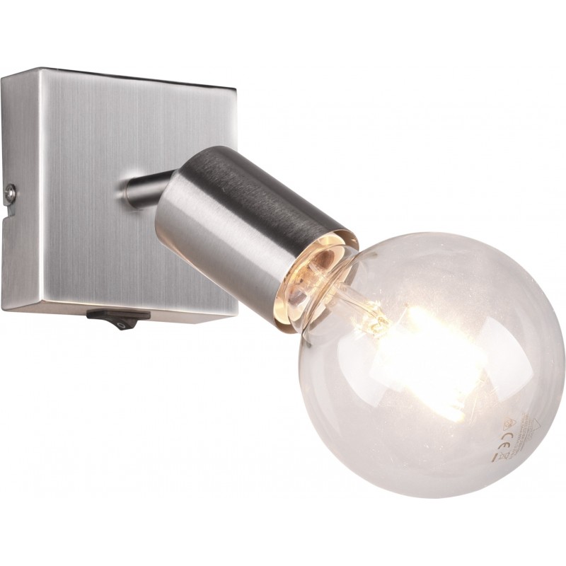 19,95 € Envio grátis | Refletor interno Reality Vannes 12×9 cm. Sala de estar e quarto. Estilo moderno. Fundição de metais. Cor níquel mate