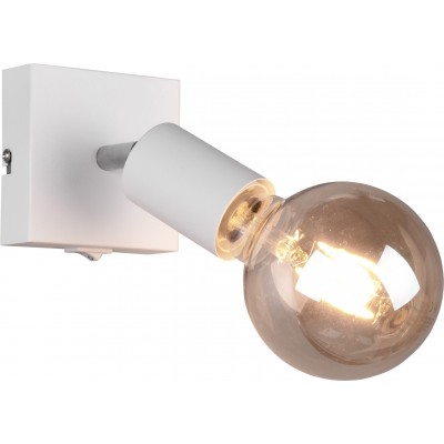 15,95 € Envio grátis | Luz de parede interna Reality Vannes 12×9 cm. Metais. Cor branco