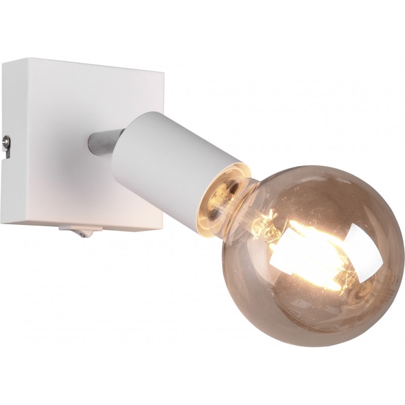 17,95 € Envio grátis | Refletor interno Reality Vannes 12×9 cm. Sala de estar e quarto. Estilo moderno. Metais. Cor branco