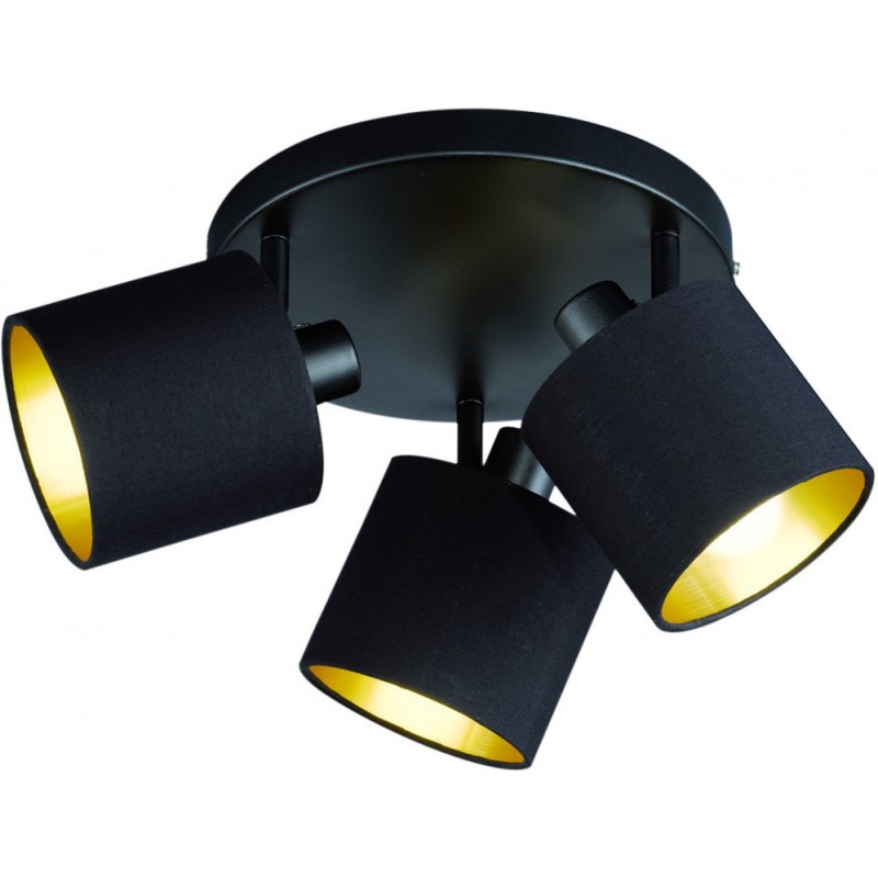 62,95 € Envio grátis | Refletor interno Reality Tommy Ø 25 cm. Sala de estar e quarto. Estilo moderno. Fundição de metais. Cor preto