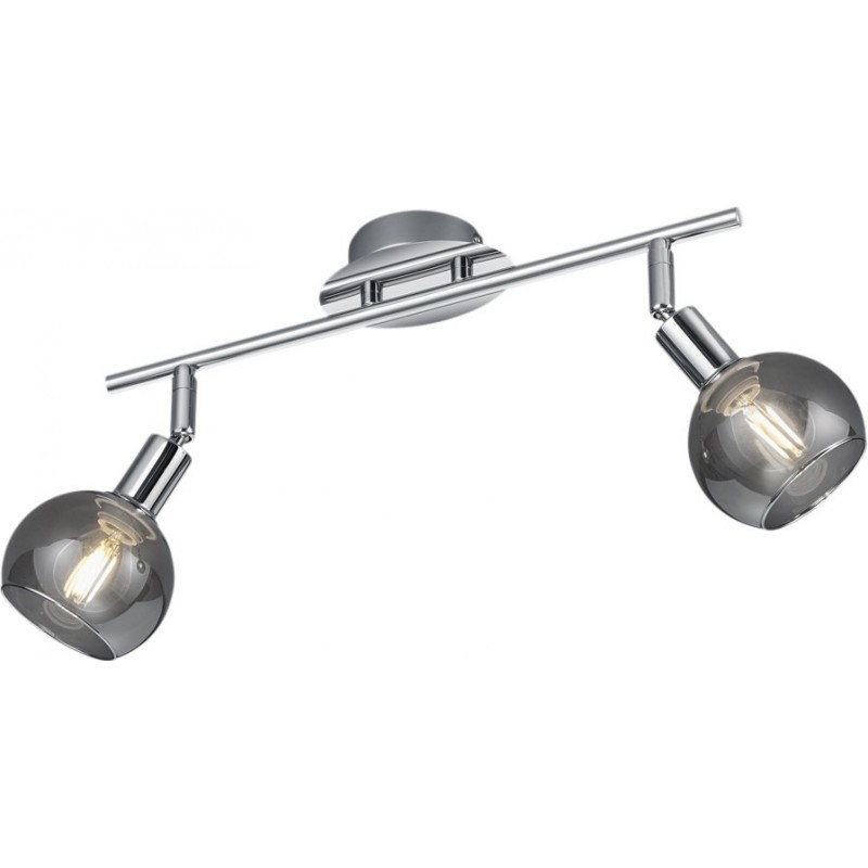 29,95 € Free Shipping | Ceiling lamp Reality Brest 40×21 cm. Ceiling and wall mounting Living room and bedroom. Modern Style. Metal casting. Plated chrome Color