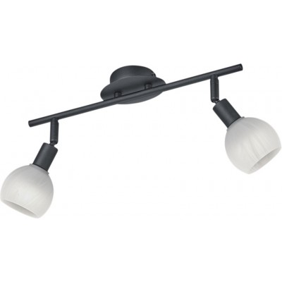 14,95 € Spedizione Gratuita | Lampada da soffitto Reality Brest 40×21 cm. Montaggio a soffitto e parete Soggiorno e camera da letto. Stile moderno. Metallo. Colore nero